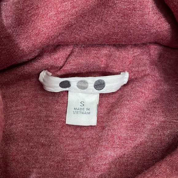 Three Dots Full Zip Quilted Jacket Rose Size Small - Picture 3 of 6